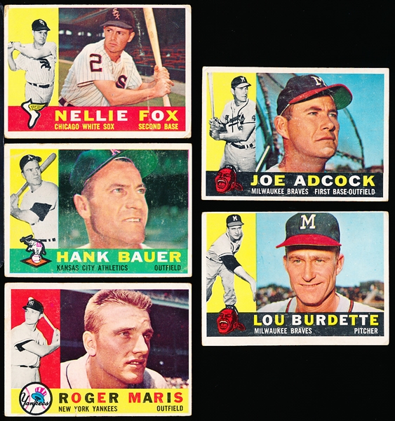 1960 Topps Bb- 5 Diff