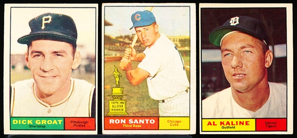 1961 Topps Bb- 3 Diff