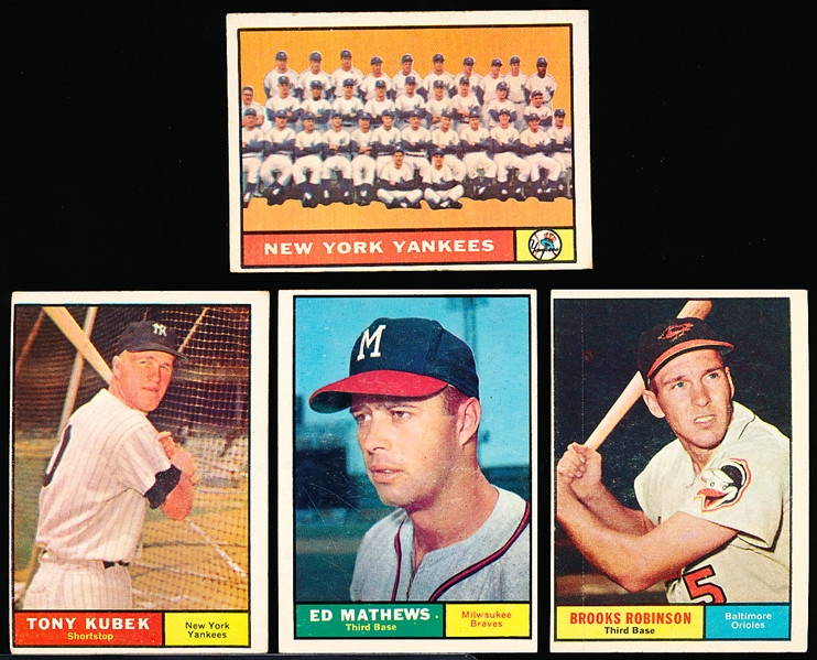 1961 Topps Bb- 4 Diff