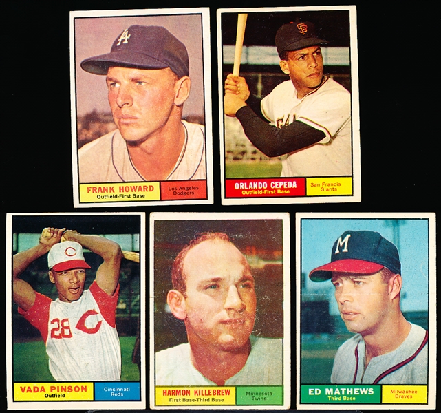 1961 Topps Bb- 5 Diff
