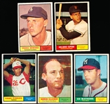 1961 Topps Bb- 5 Diff