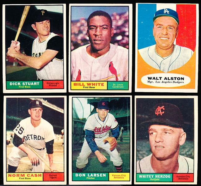 1961 Topps Bb- 6 Diff