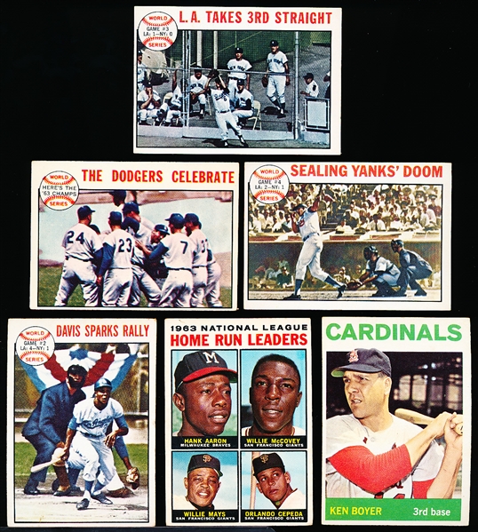 1964 Topps Bb-6 Diff