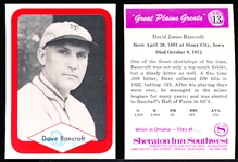 1975/76 Great Plains Greats- #13 Dave Bancroft- 25 Cards