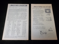 The Ball Card Collector(George Martin)- 2 Diff Issues – July’69/ Aug’69-Vol. 4(No. 7,8)