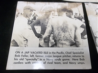 1940’s ACME Armed Forces Baseball Related 9-7/8” x 9-5/8” Promotional Sepia Style Glossy Photos- 3 Diff.
