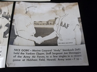 1940’s ACME Armed Forces Baseball Related 9-7/8” x 9-5/8” Promotional Sepia Style Glossy Photos- 3 Diff.