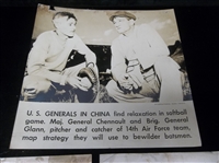 1940’s ACME Armed Forces Baseball Related 9-7/8” x 9-5/8” Promotional Sepia Style Glossy Photos- 3 Diff.