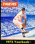 1972 Detroit Tigers MLB Yearbook- Mickey Lolich in action on cover.