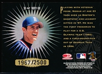 1997 Leaf Bb- 22 KT Gold Stars- #30 Nomar Garciaparra- (#1967/2500)
