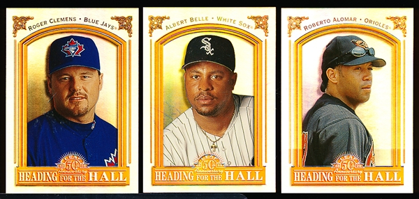 1998 Leaf Baseball- “Heading to the Hall”- 3 Diff
