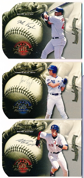 1998 Leaf Baseball- “Statistical Standouts” Die Cuts- 3 Diff