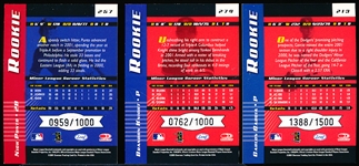 2001 Leaf Limited Bb- Hi# Rookies- 13 Diff
