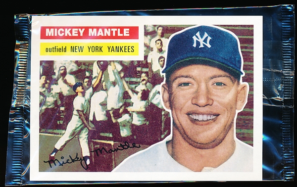 2006 Topps Bazooka Baseball Jumbo 3-1/4” x 4-1/2” 1956 Mickey Mantle