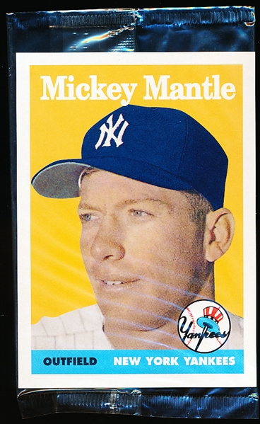 2006 Topps Bazooka Baseball Jumbo 3-1/4” x 4-1/2” 1958 Mickey Mantle