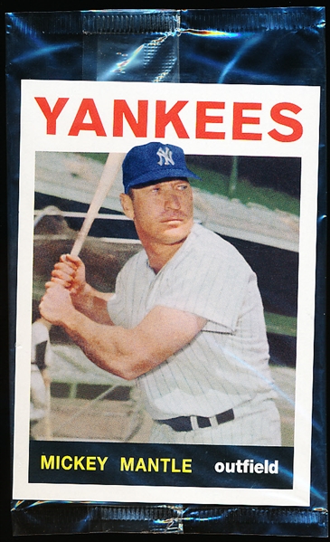 2006 Topps Bazooka Baseball Jumbo 3-1/4” x 4-1/2” 1964 Mickey Mantle