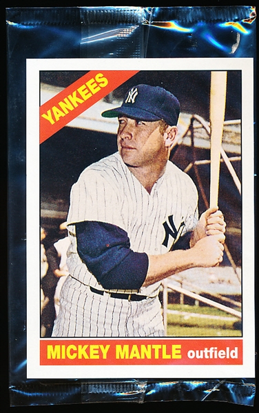 2006 Topps Bazooka Baseball Jumbo 3-1/4” x 4-1/2” 1966 Mickey Mantle