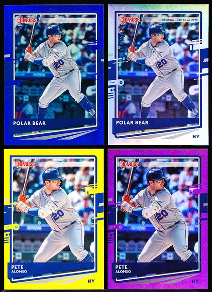 2020 Panini Donruss Bb- #204 Pete Alonso, Mets- 8 Asst/6 Diff.