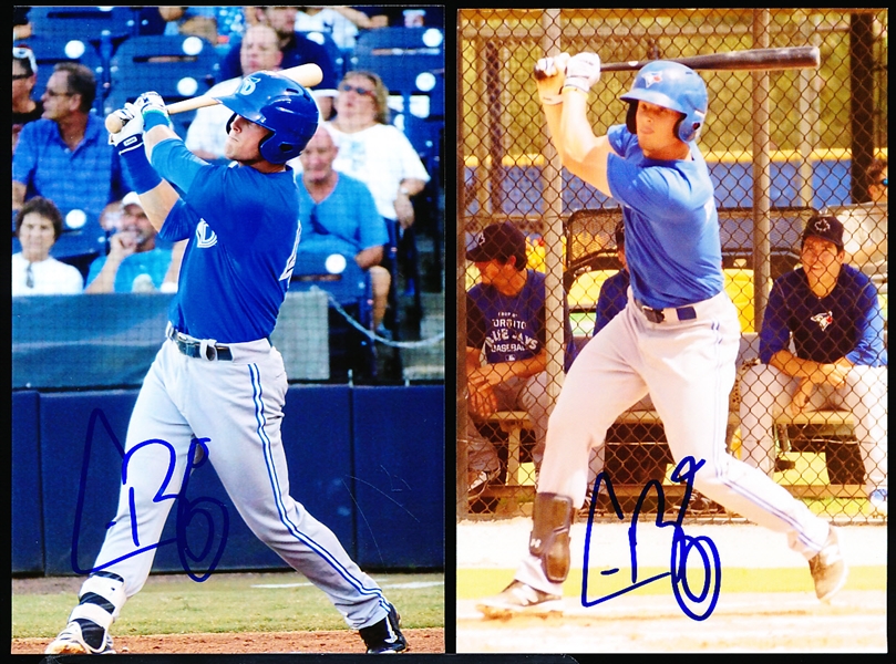 Autographed Cavan Biggio 4” x 6” Real Color Photos- 2 Diff.