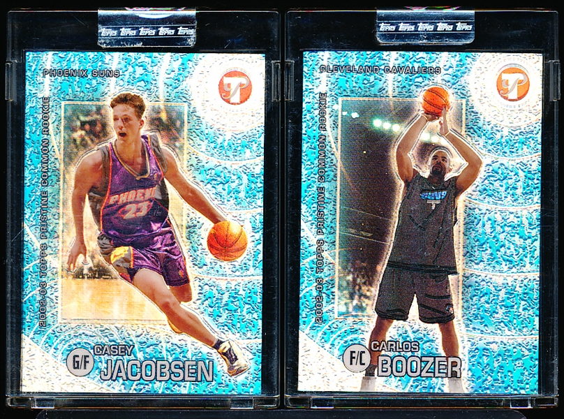 2002-2003 Topps Pristine Basketball- 2 Diff Common Refractor Rookies