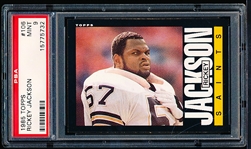 1985 Topps Football- #106 Rickey Jackson, Saints- PSA Mint 9