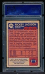 1985 Topps Football- #106 Rickey Jackson, Saints- PSA Mint 9