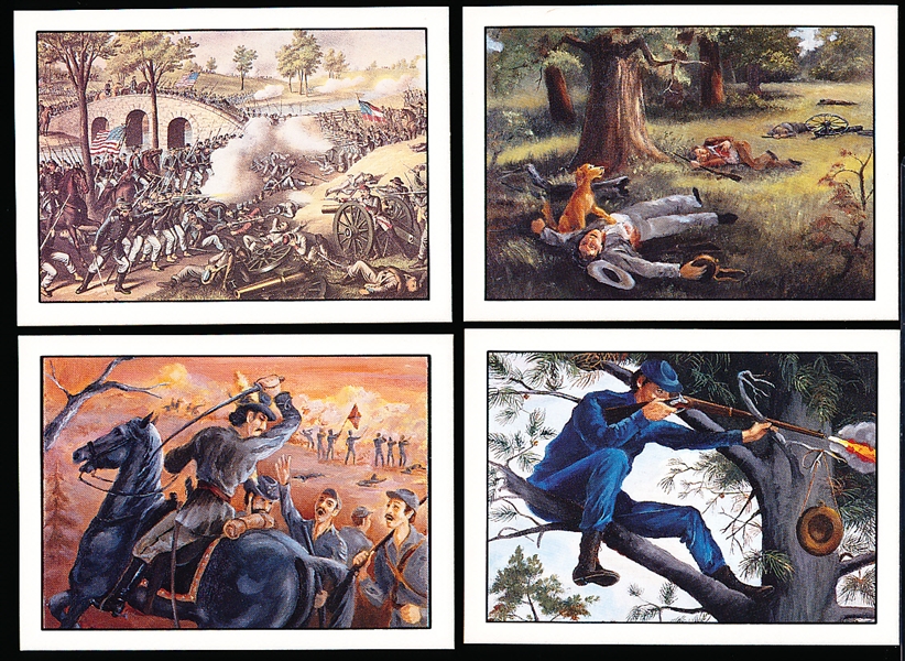 1986 Kellogg’s “Civil War Battle Scenes” Promo Cards- 4 Diff.