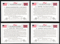1986 Kellogg’s “Civil War Battle Scenes” Promo Cards- 4 Diff.