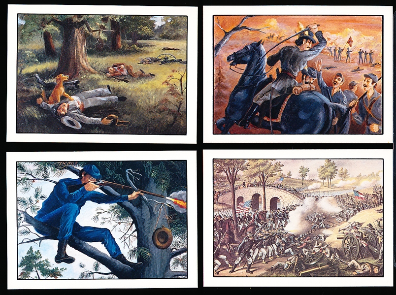 1986 “Civil War Battle Scenes” Promo Cards- 4 Diff.