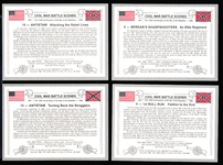 1986 “Civil War Battle Scenes” Promo Cards- 4 Diff.