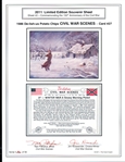2011 De-Lish-Us Potato Chips 8-1/2” x 11” Limited Ed. Souvenir Sheet Signed by Artist & Creator/Writer- #27 Winter War- #26/50 Made!