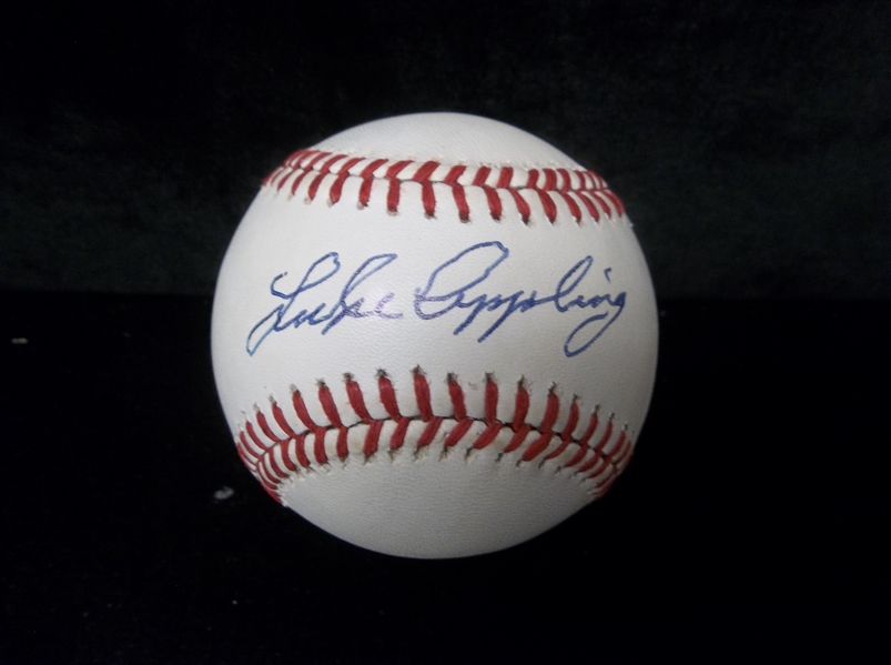 Autographed Luke Appling Official A.L. (B. Brown Pres.) Baseball
