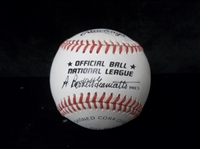 Autographed Johnny Bench Official N.L. (Giamatti Pres.) Baseball