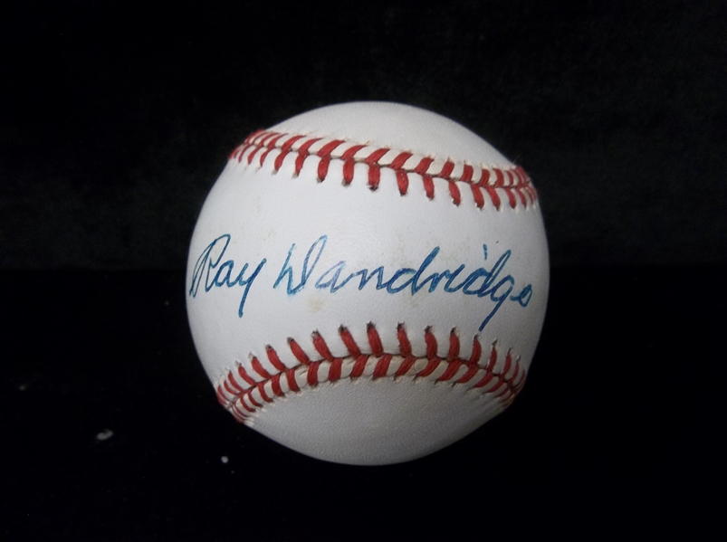Autographed Ray Dandridge Official N.L. (Giamatti Pres.) Baseball