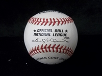 Autographed & Inscribed Carl Erskine Official N.L. (L. Coleman Pres.) Baseball