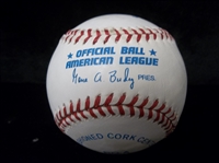 Autographed Robin Roberts Official A.L. (Budig Pres.) Baseball