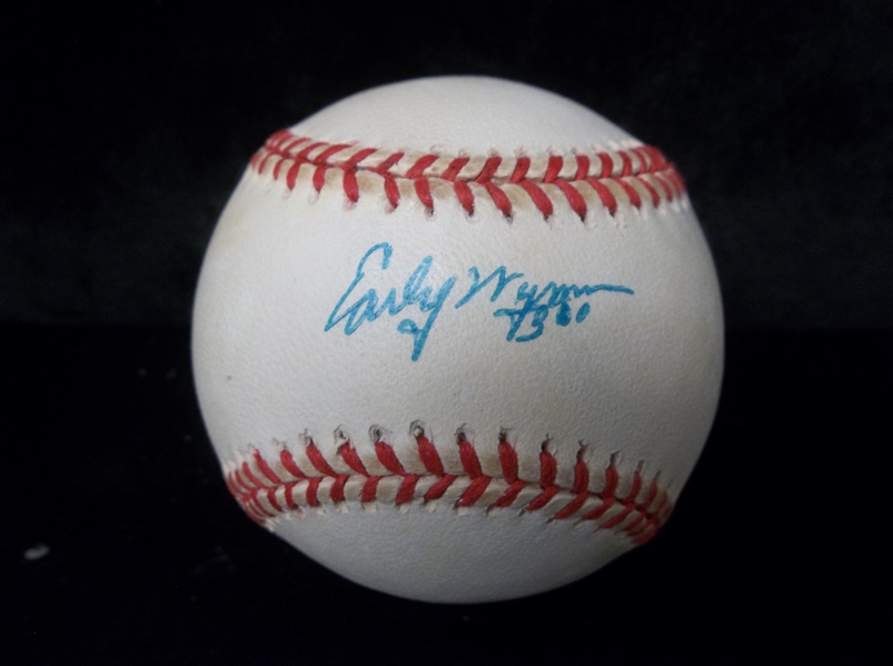 Autographed & Inscribed Early Wynn Official A.L. Budig Pres.) Baseball