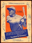 1936 Wheaties Baseball- Series 4- “Border Drawings”- Joe Medwick, Cardinals