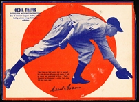 1937 Wheaties Baseball- Series 7- #29 B Cecil Travis, Washington