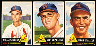 1953 Topps Bb- 3 Diff St. Louis Cardinals
