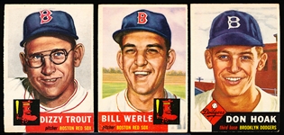 1953 Topps Bb- 3 Diff