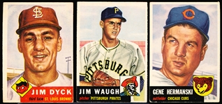 1953 Topps Bb- 3 Diff