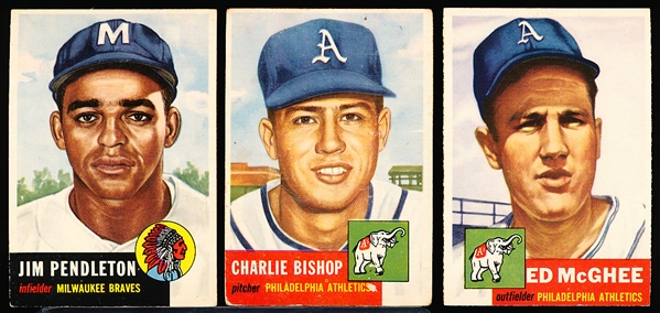 1953 Topps Bb- 3 Diff