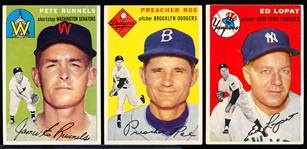 1954 Topps Bb- 4 Diff
