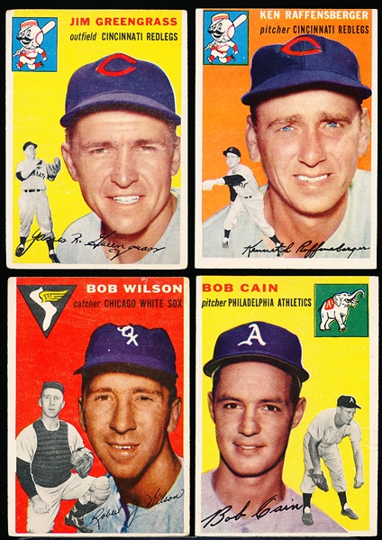 1954 Topps Bb- 4 Diff