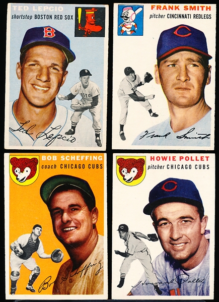 1954 Topps Bb- 4 Diff