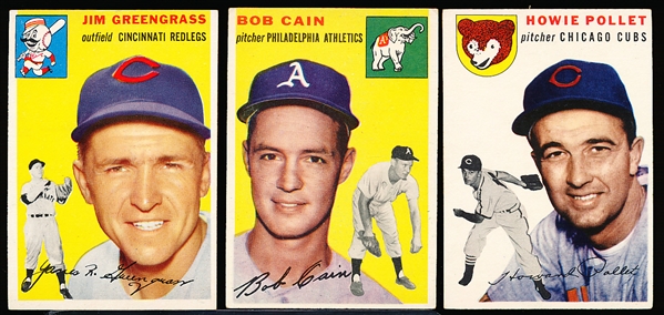 1954 Topps Bb- 3 Diff