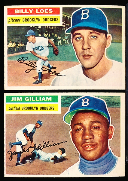 1956 Topps Bb- 2 Diff