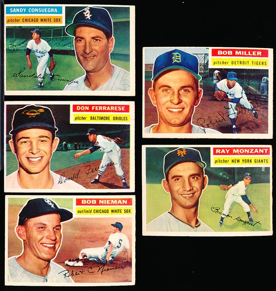 1956 Topps Bb- 5 Diff