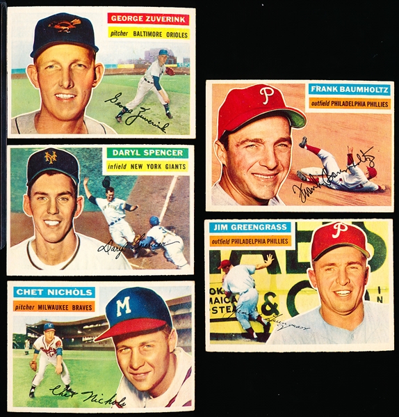 1956 Topps Bb- 5 Diff